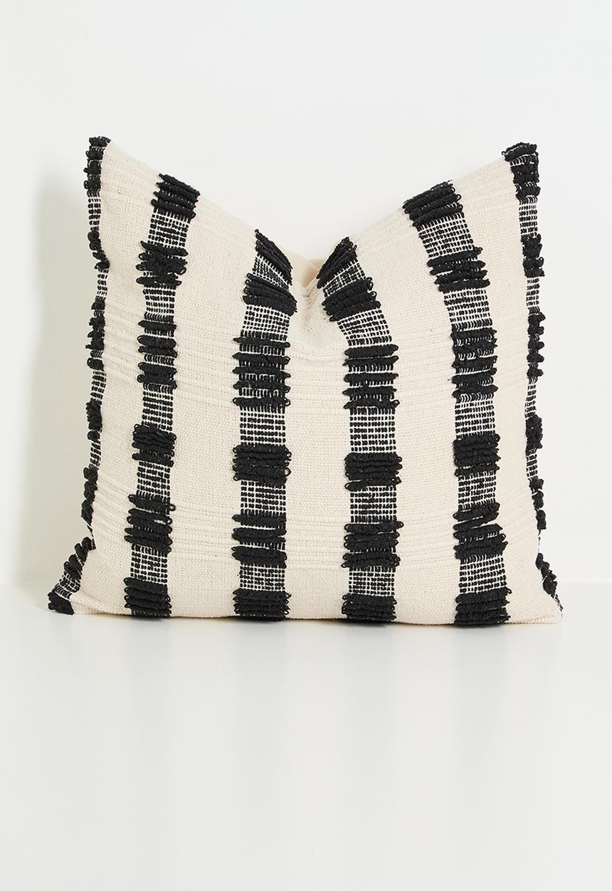 Sixth Floor - Nori woven cushion cover - Black & White