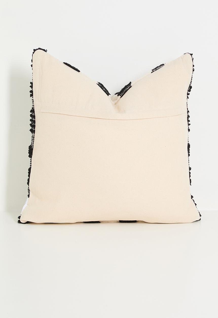 Sixth Floor - Nori woven cushion cover - Black & White