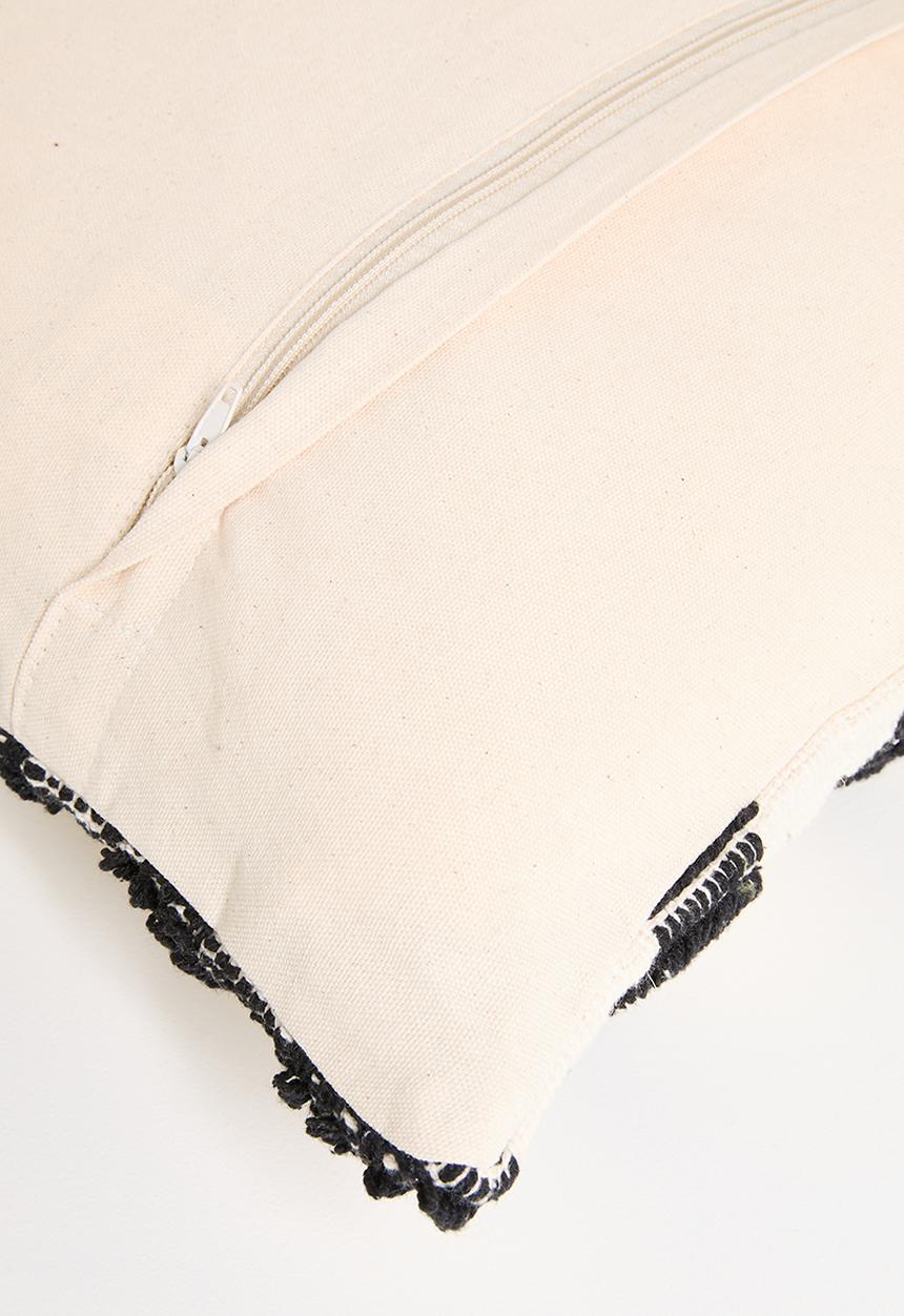 Sixth Floor - Nori woven cushion cover - Black & White