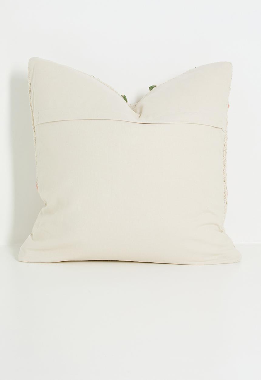 Sixth Floor - Strawberry crochet cushion cover - neutral