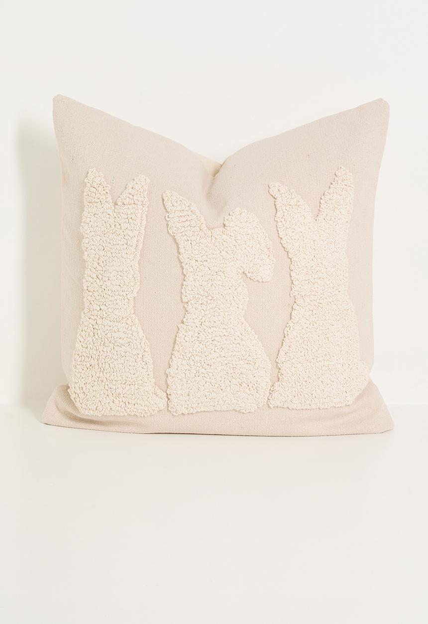 Sixth Floor - Puppy tufted cushion cover - neutral