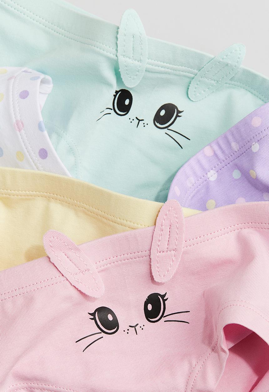 H&M - 5-Pack hipster briefs - light pink/bunnies