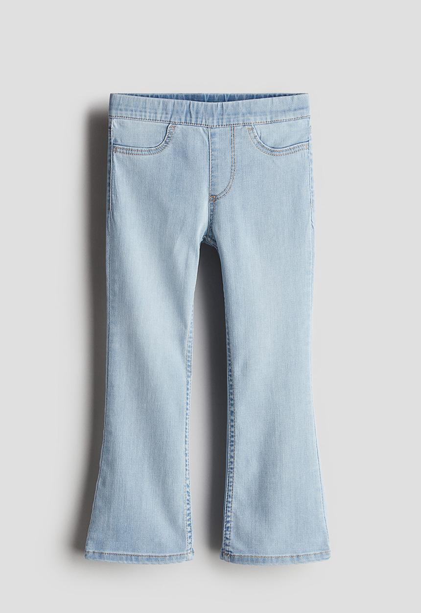 H&M - Superstretch flared leg jeans - light denim blue