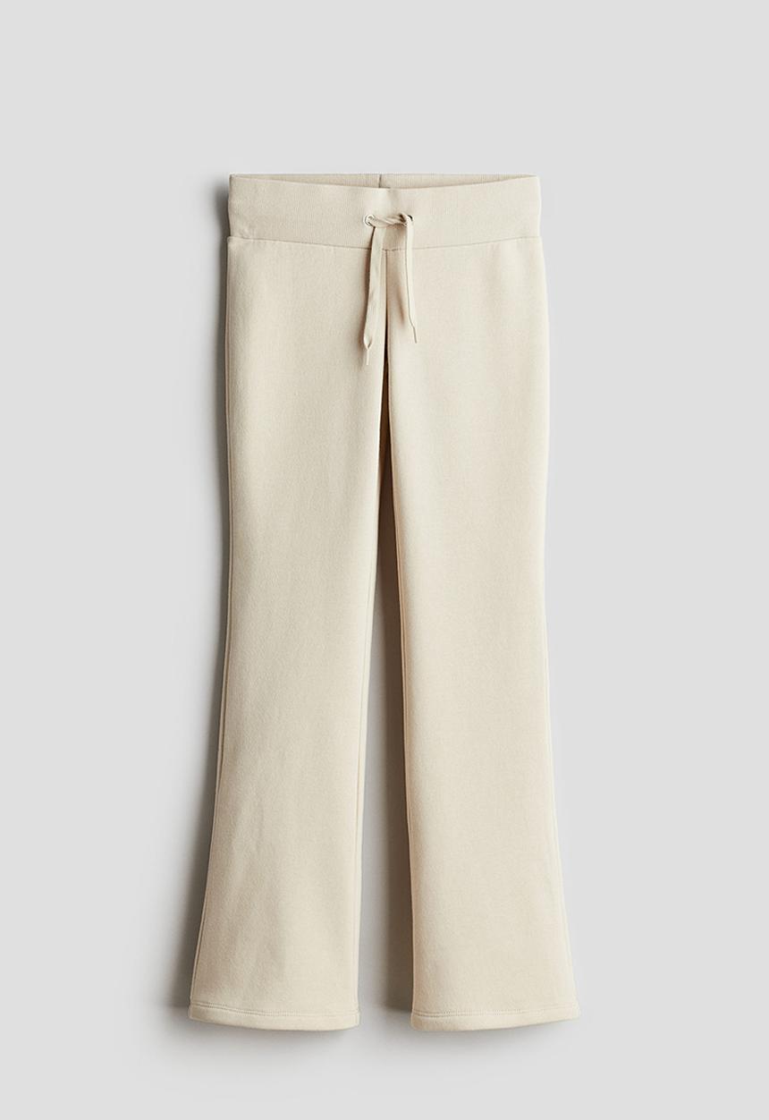H&M - Flared joggers - light beige