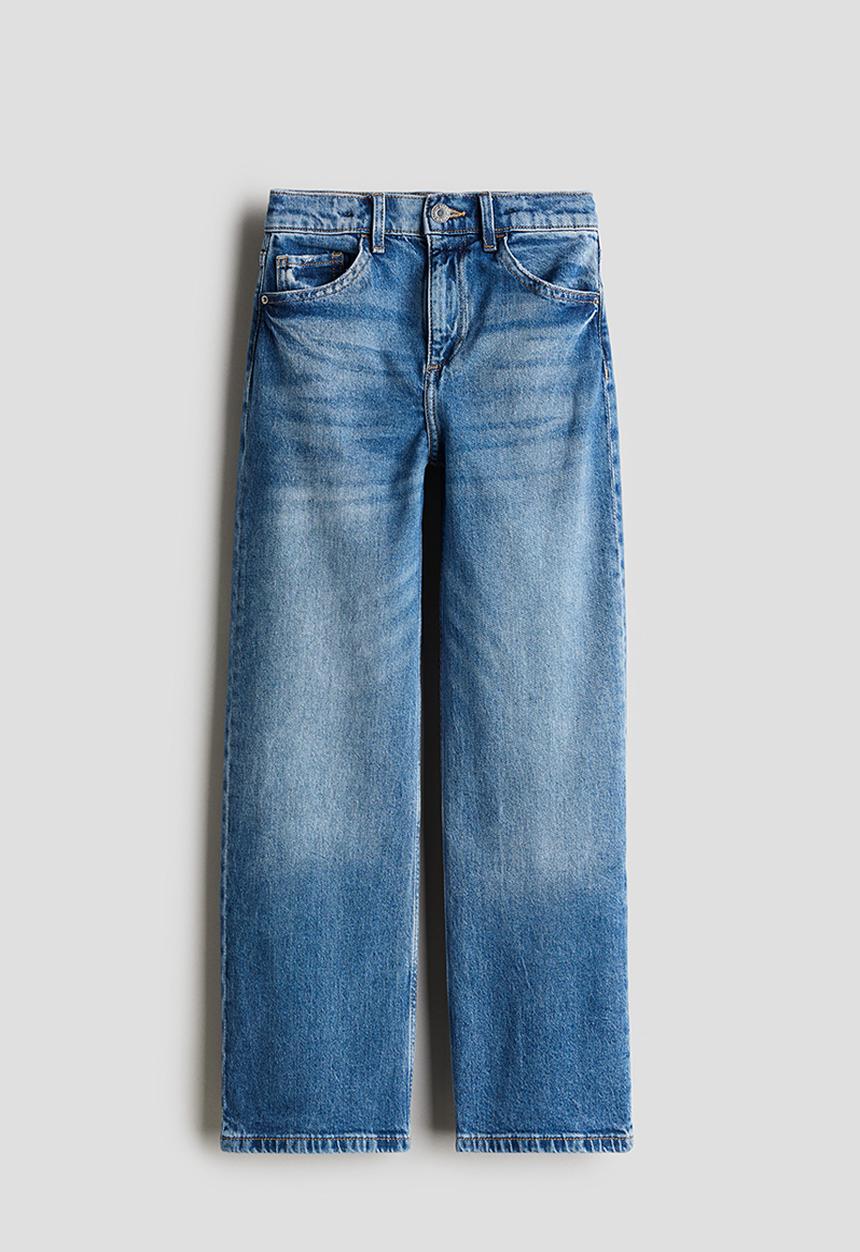 H&M - Wide leg jeans - denim blue
