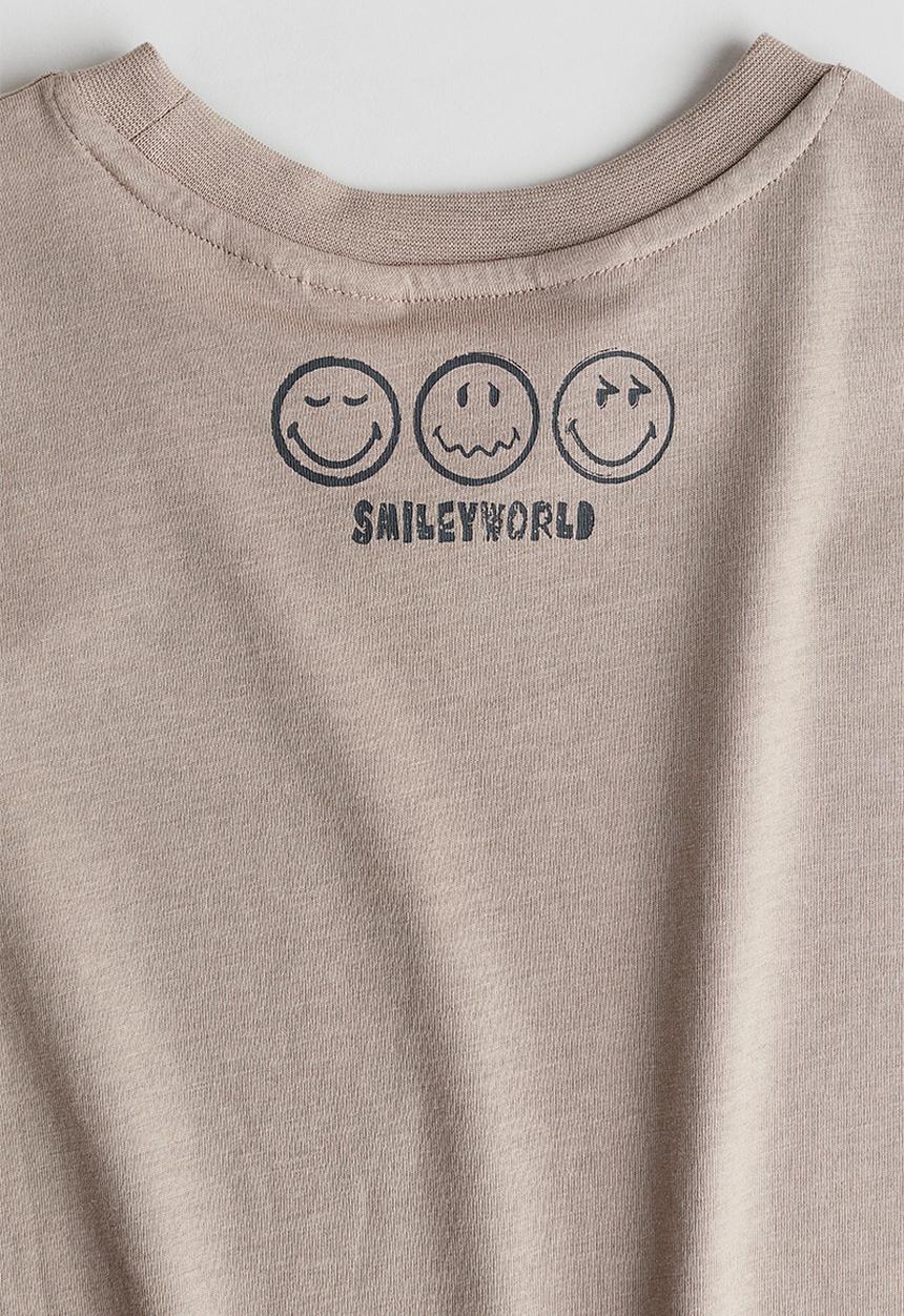H&M - Printed T-shirt - beige smileyworld®