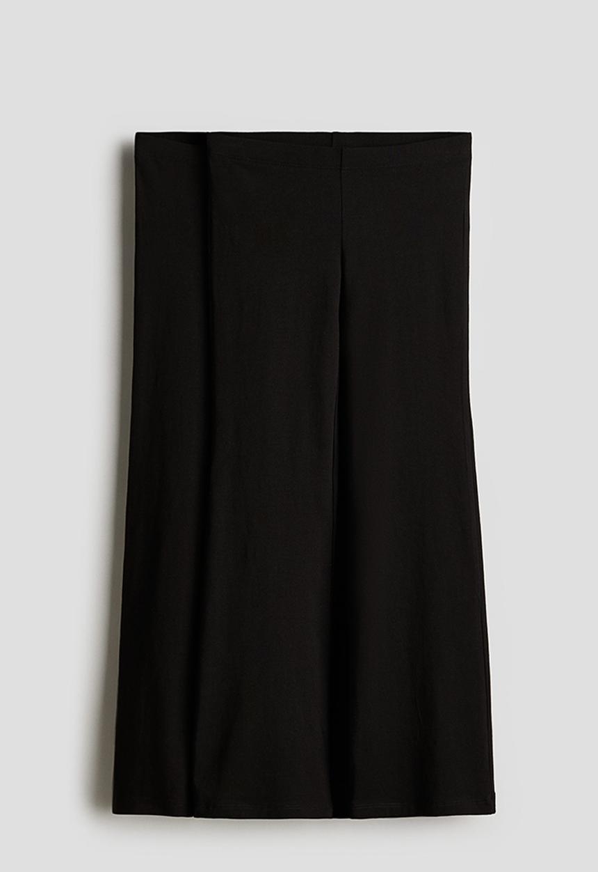 H&M - 2-Pack flared cotton leggings - black