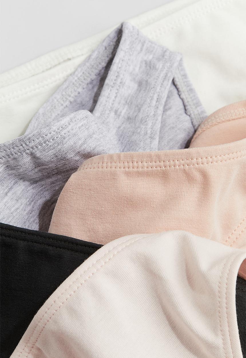 H&M - 5-Pack briefs - light pink grey