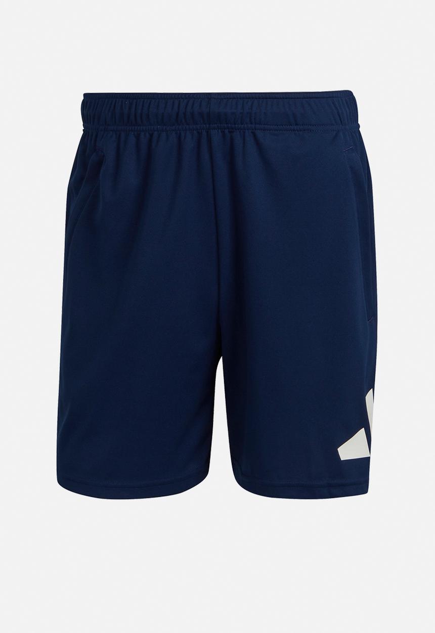 adidas Performance - Train Essentials Logo Training Shorts  - dark blue & white