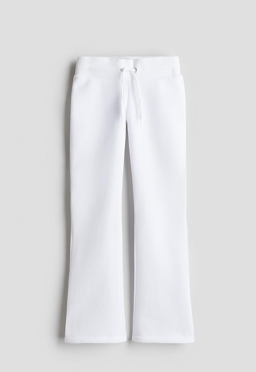 H&M - Flared joggers - white