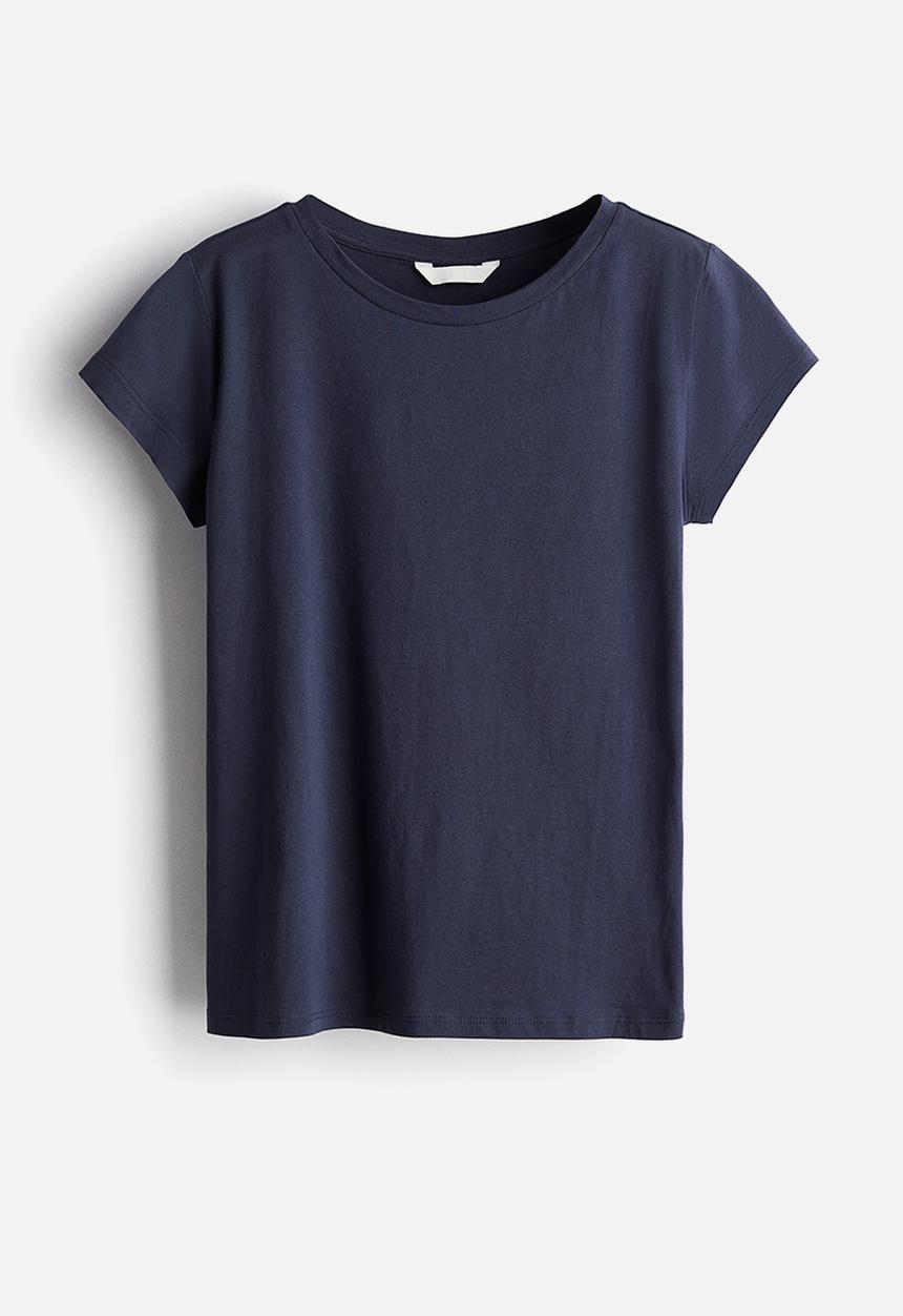 H&M - Cotton T-shirt - dark blue