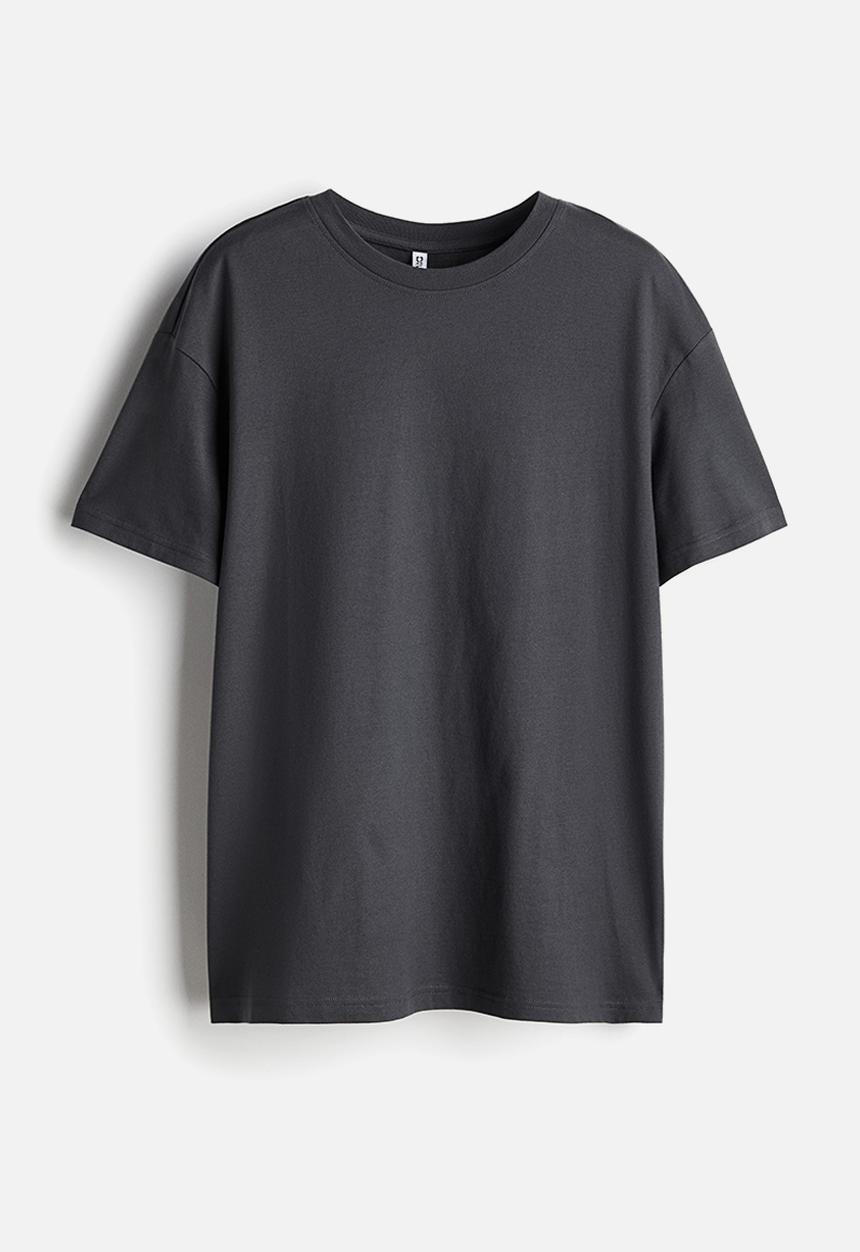 H&M - Oversized T-shirt - dark grey