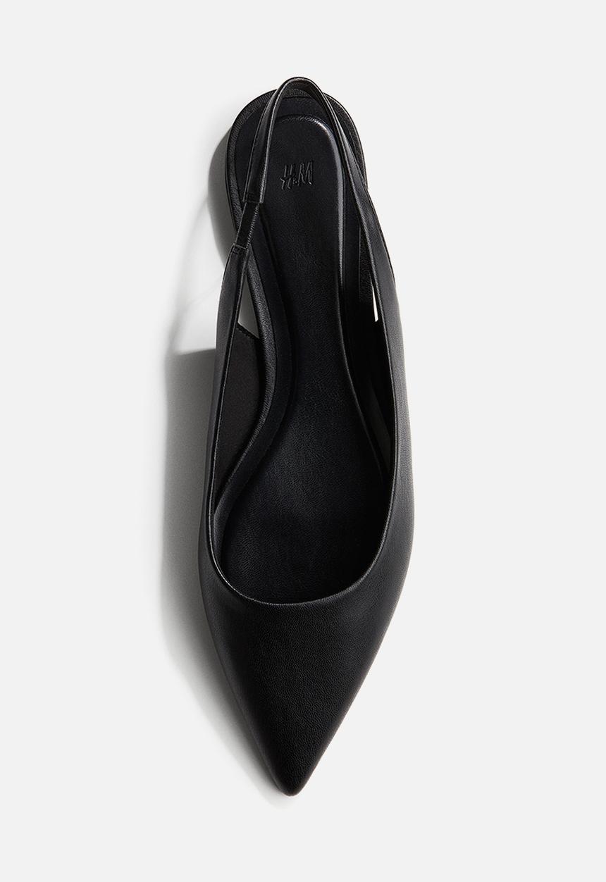 H&M - Pointed slingbacks - black