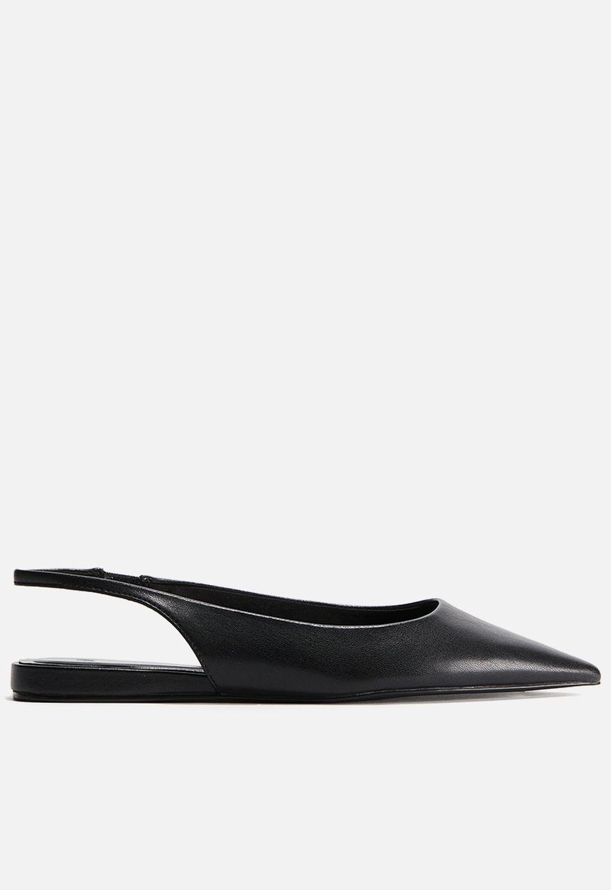 H&M - Pointed slingbacks - black