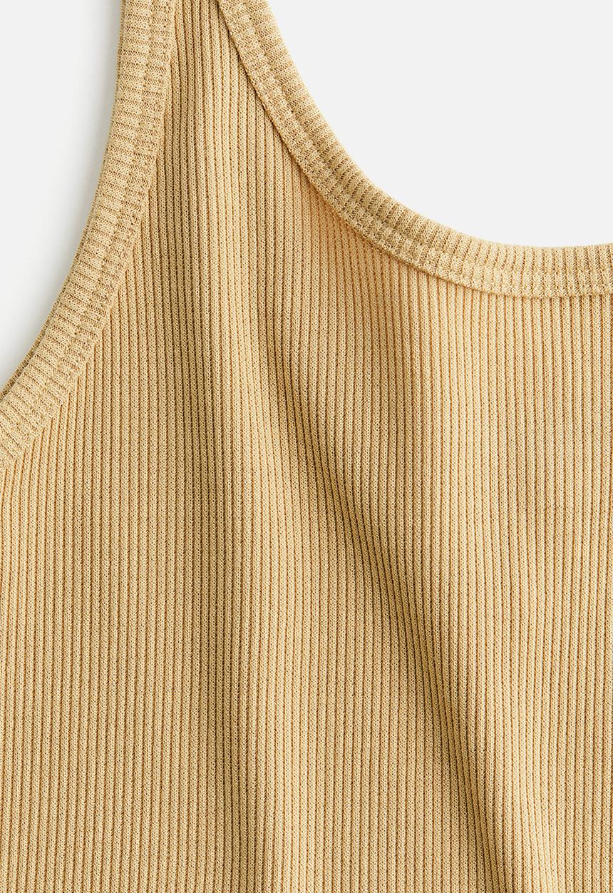 H&M - Ribbed vest top - beige