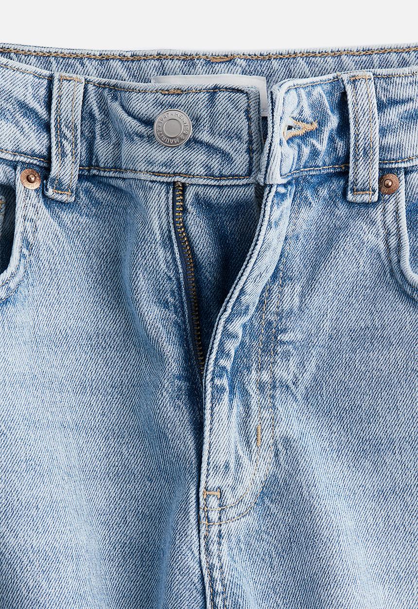 H&M - Wide high jeans - light denim blue