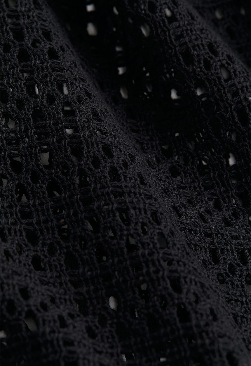 H&M - Crochet-look beach dress - black