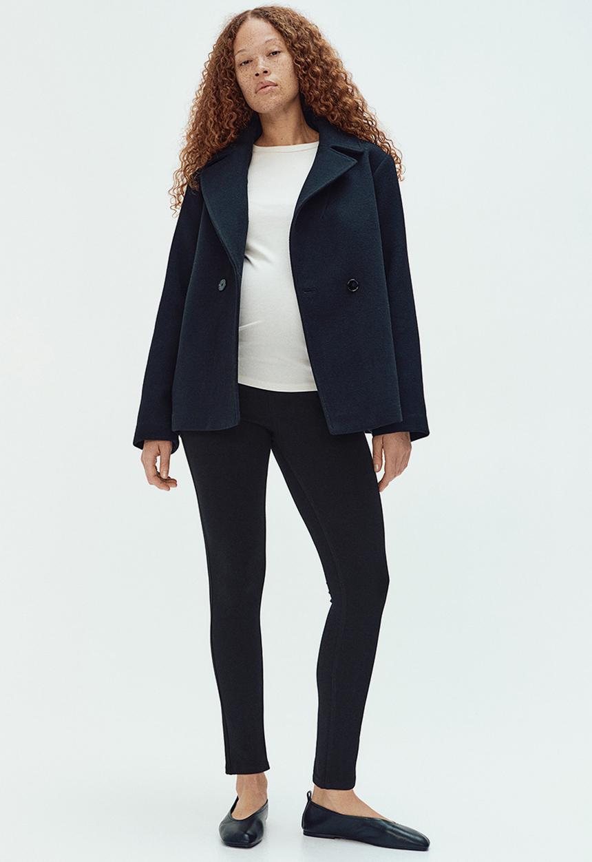 H&M - Mama jersey jeggings - black