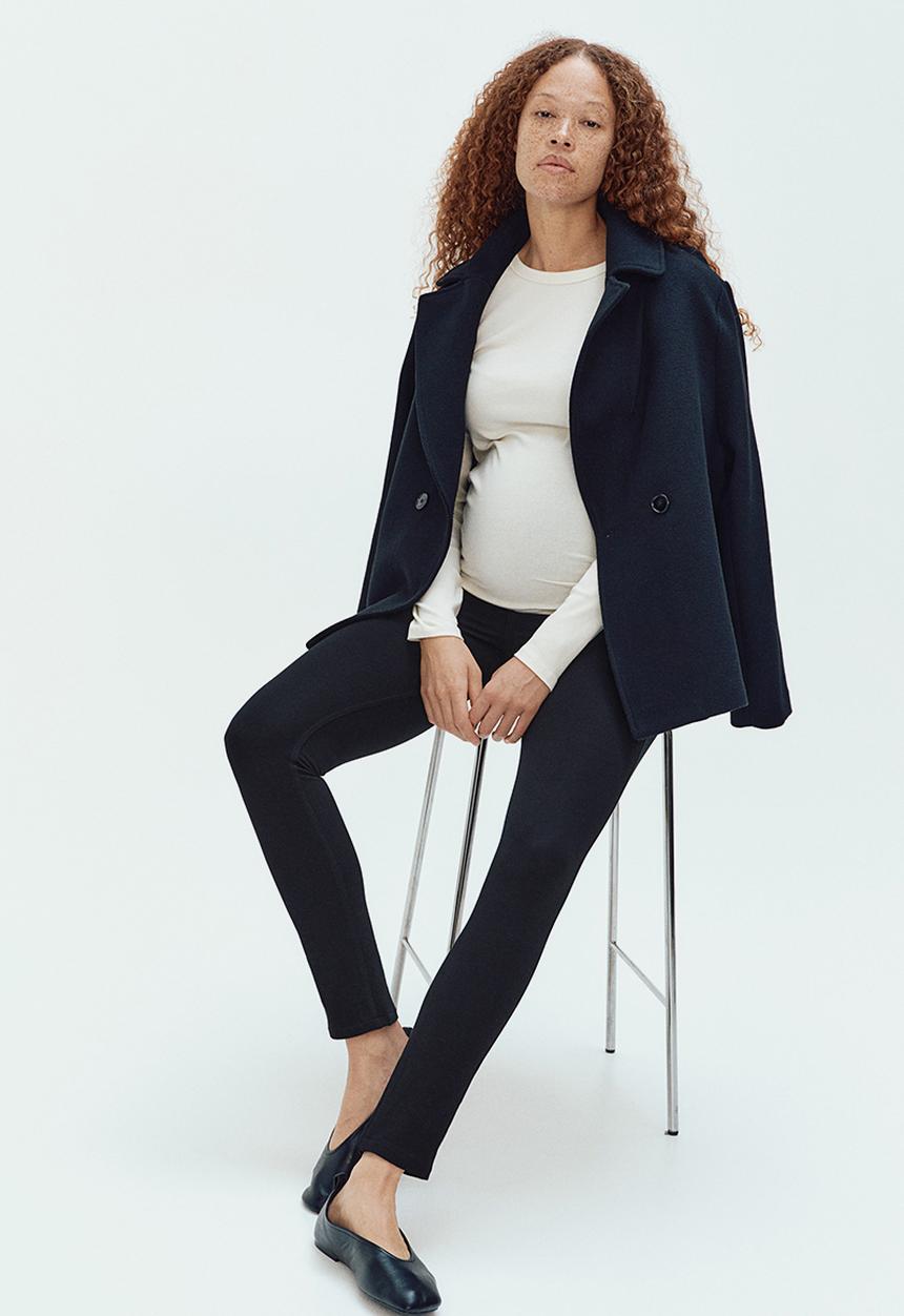 H&M - Mama jersey jeggings - black