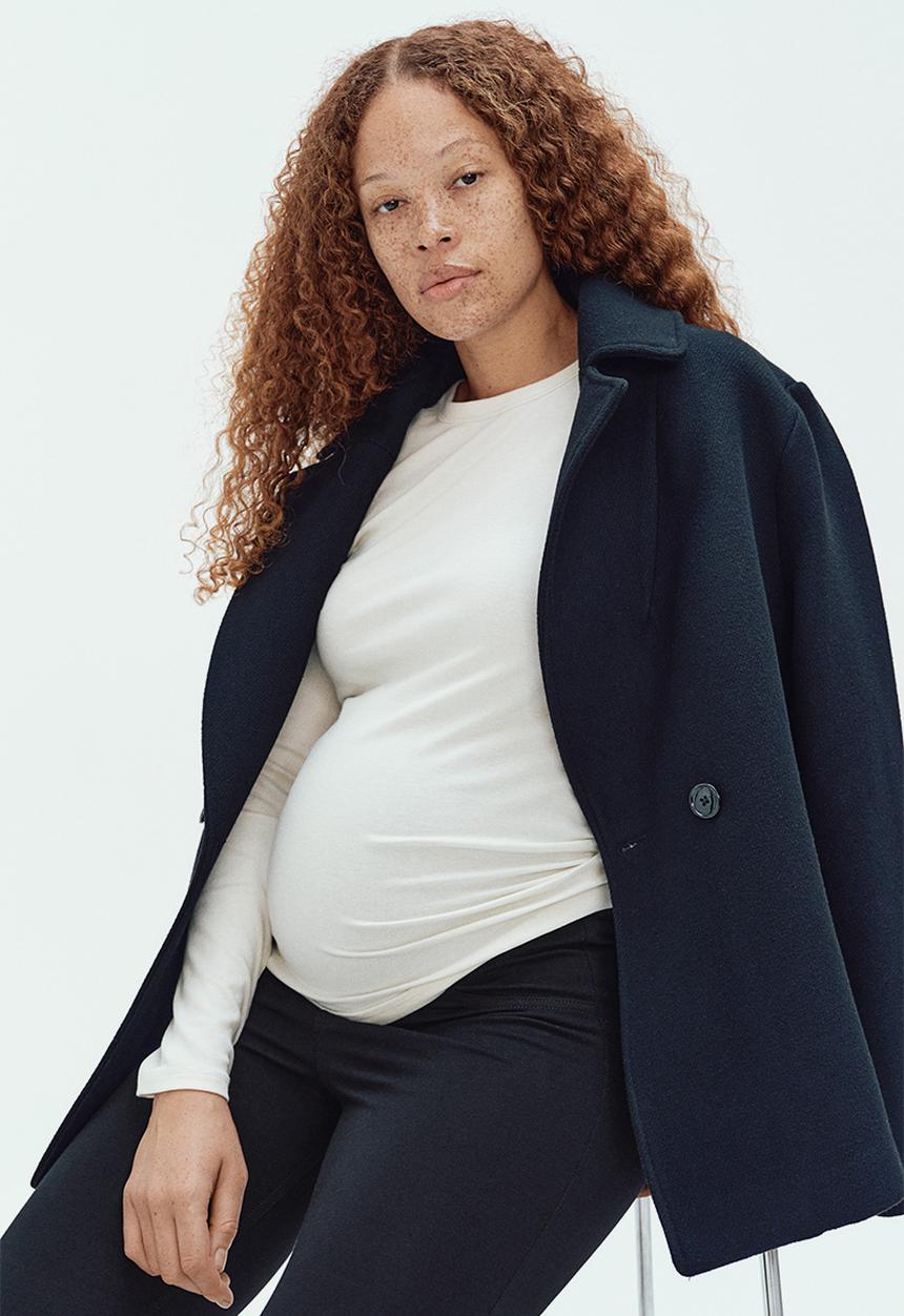 H&M - Mama jersey jeggings - black