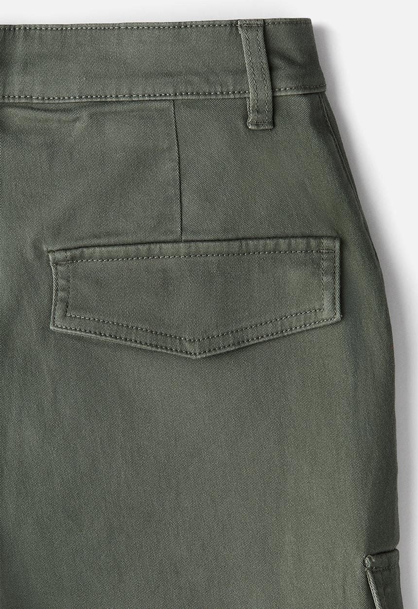 H&M - Slim cargo trousers - dark khaki green