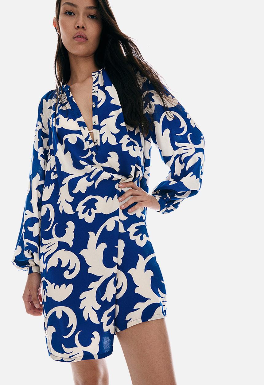 H&M - Tunic dress - bright blue patterned