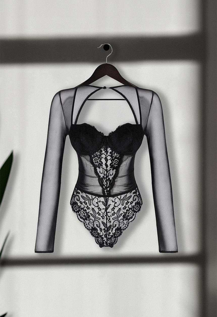 Trendyol - Black Knitted Jersey BodySuit