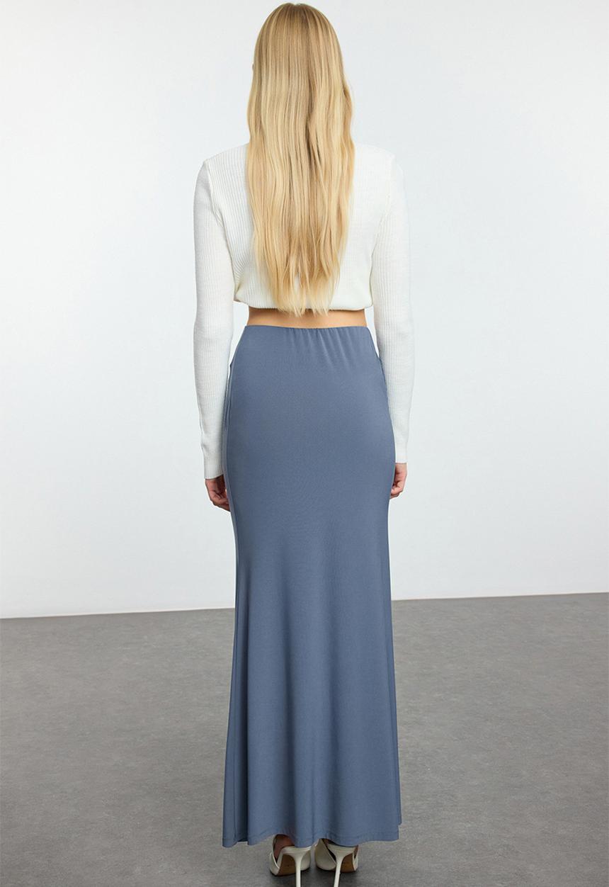Trendyol - Anthracite Body-Smoothing Fish Shape Flexible Skirt