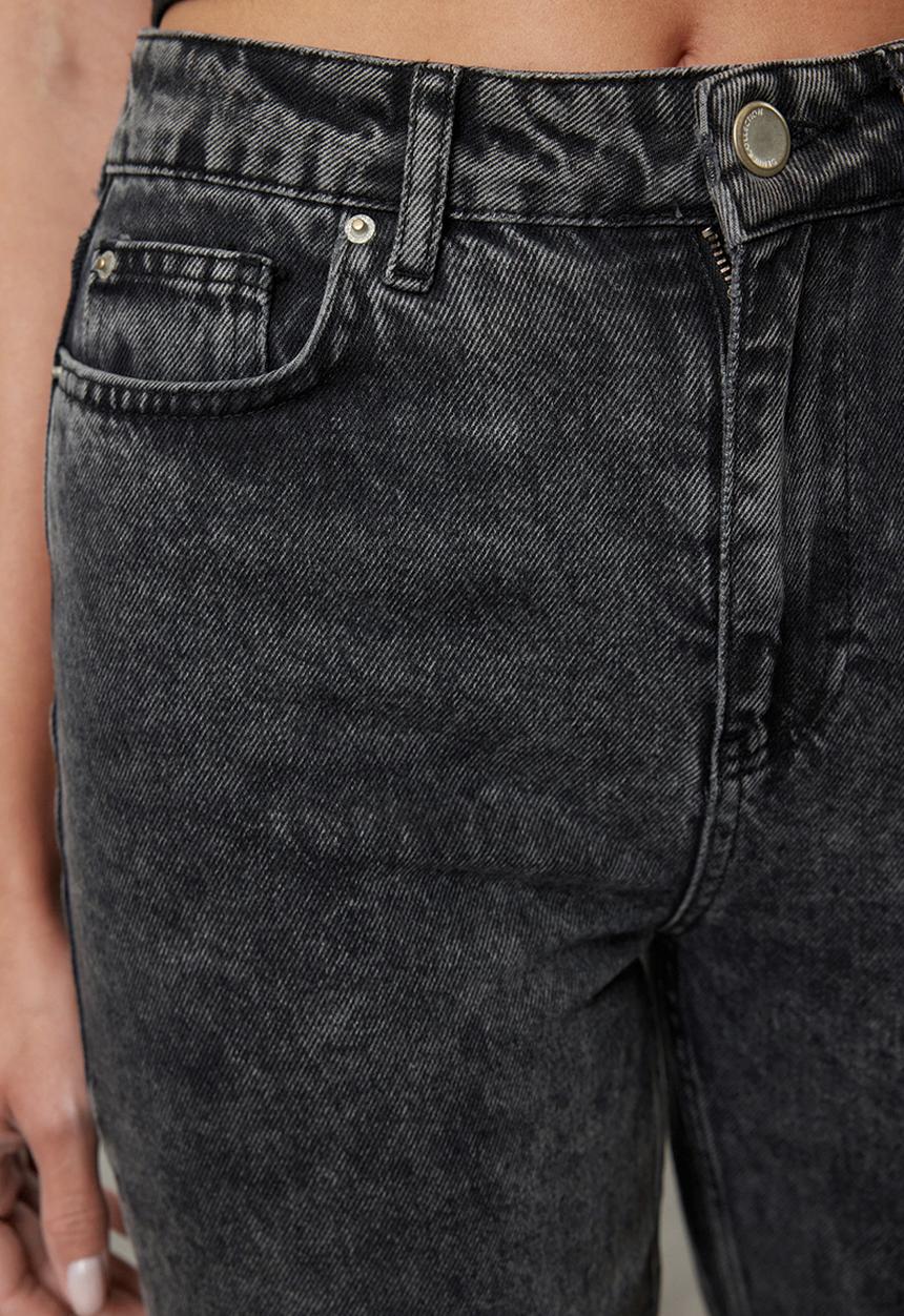 Trendyol - Black High Waist Mom Jeans