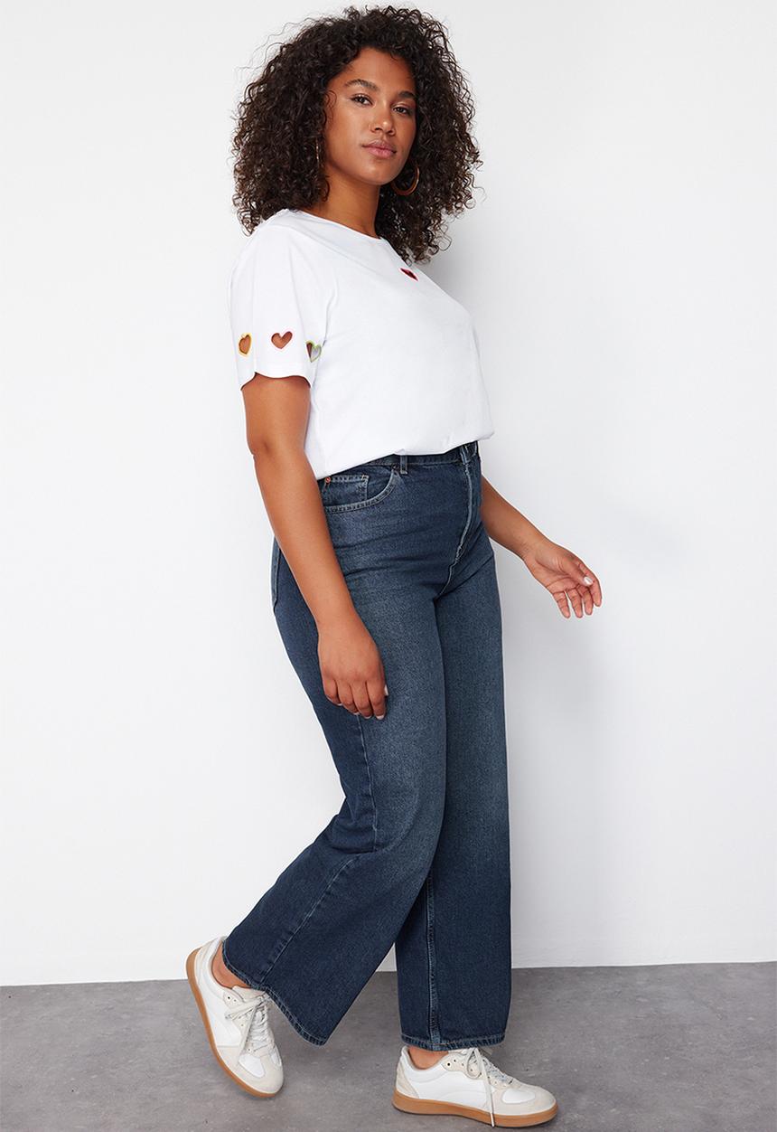 Trendyol - Plus Navy blue Jeans - navy blue