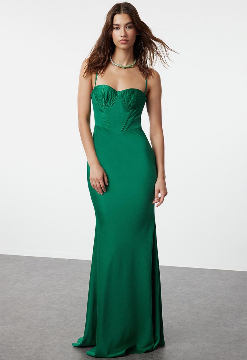 Trendyol - Mermaid Dress - Emerald Green 