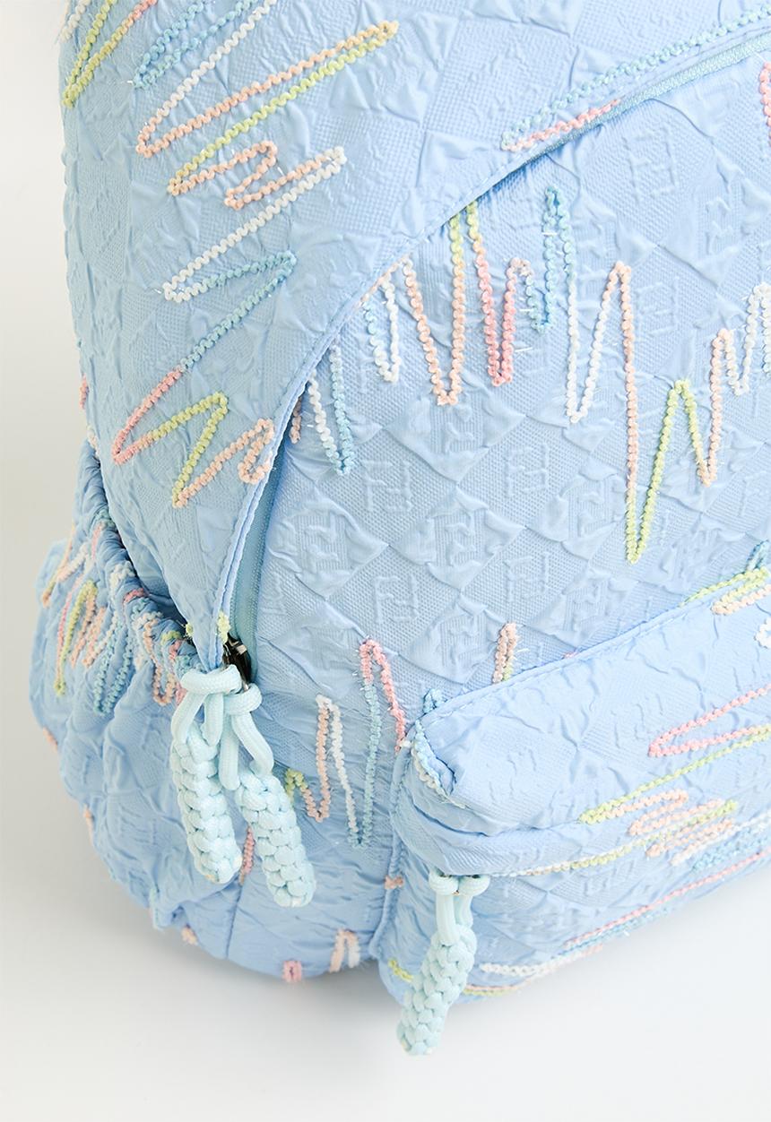 Pop Candy - Embroidered backpack - light blue