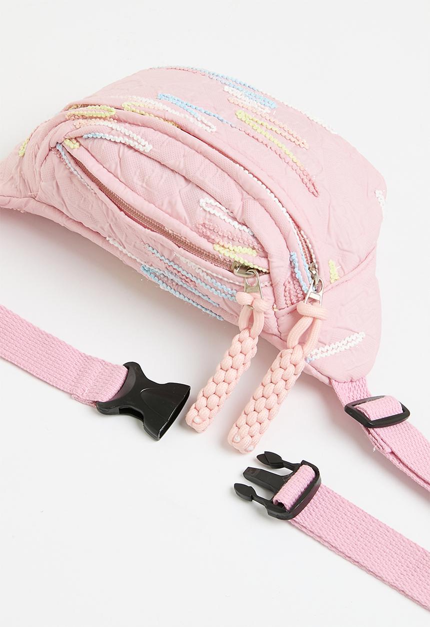 Pop Candy - Embroidered moon bag - pink