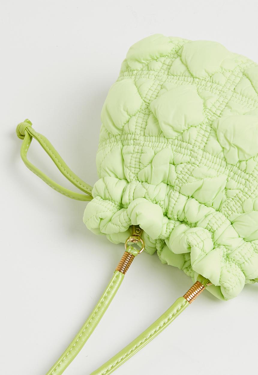 Pop Candy - Quilted drawstring bag - green