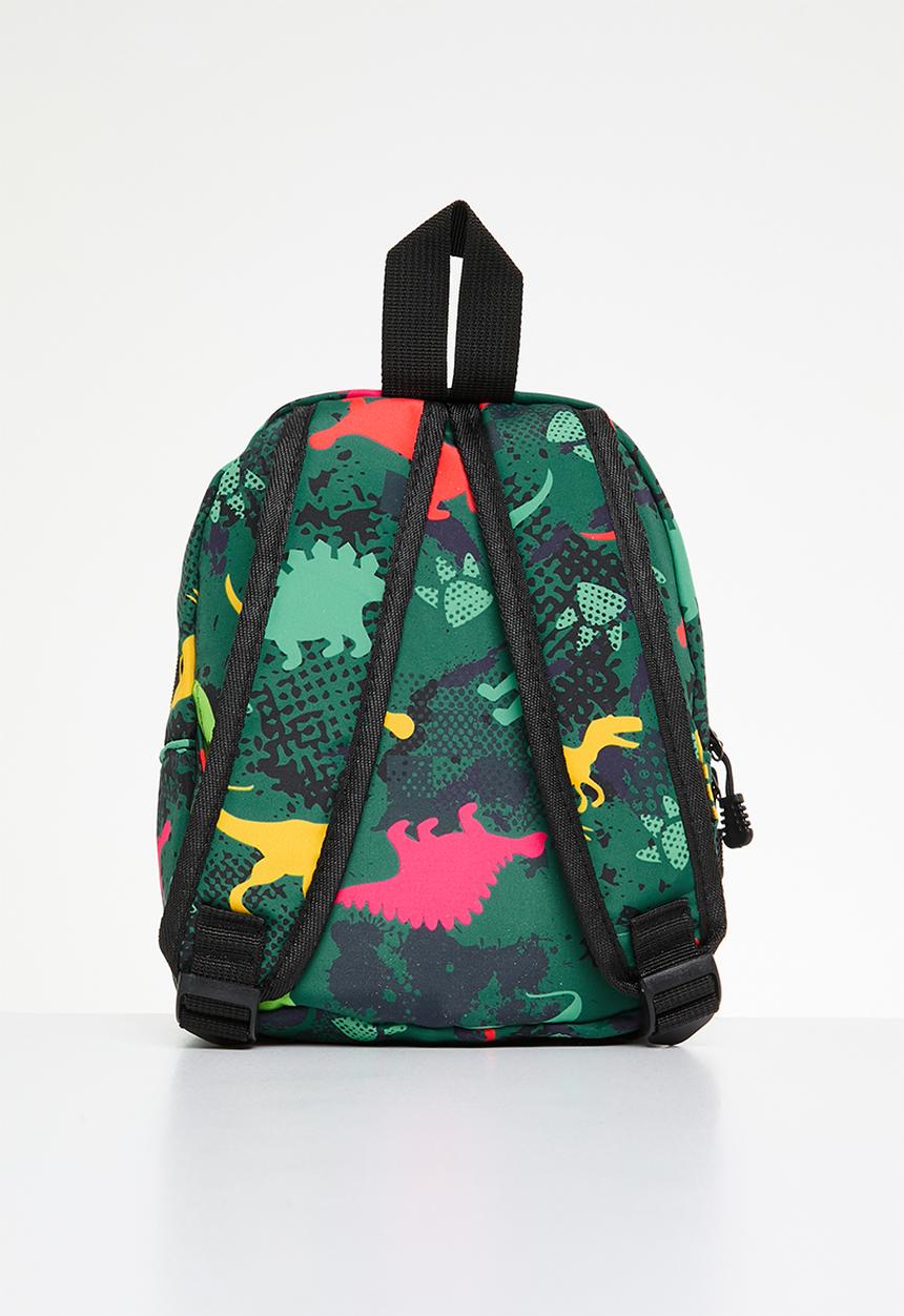 Pop Candy - Dino print back pack - green
