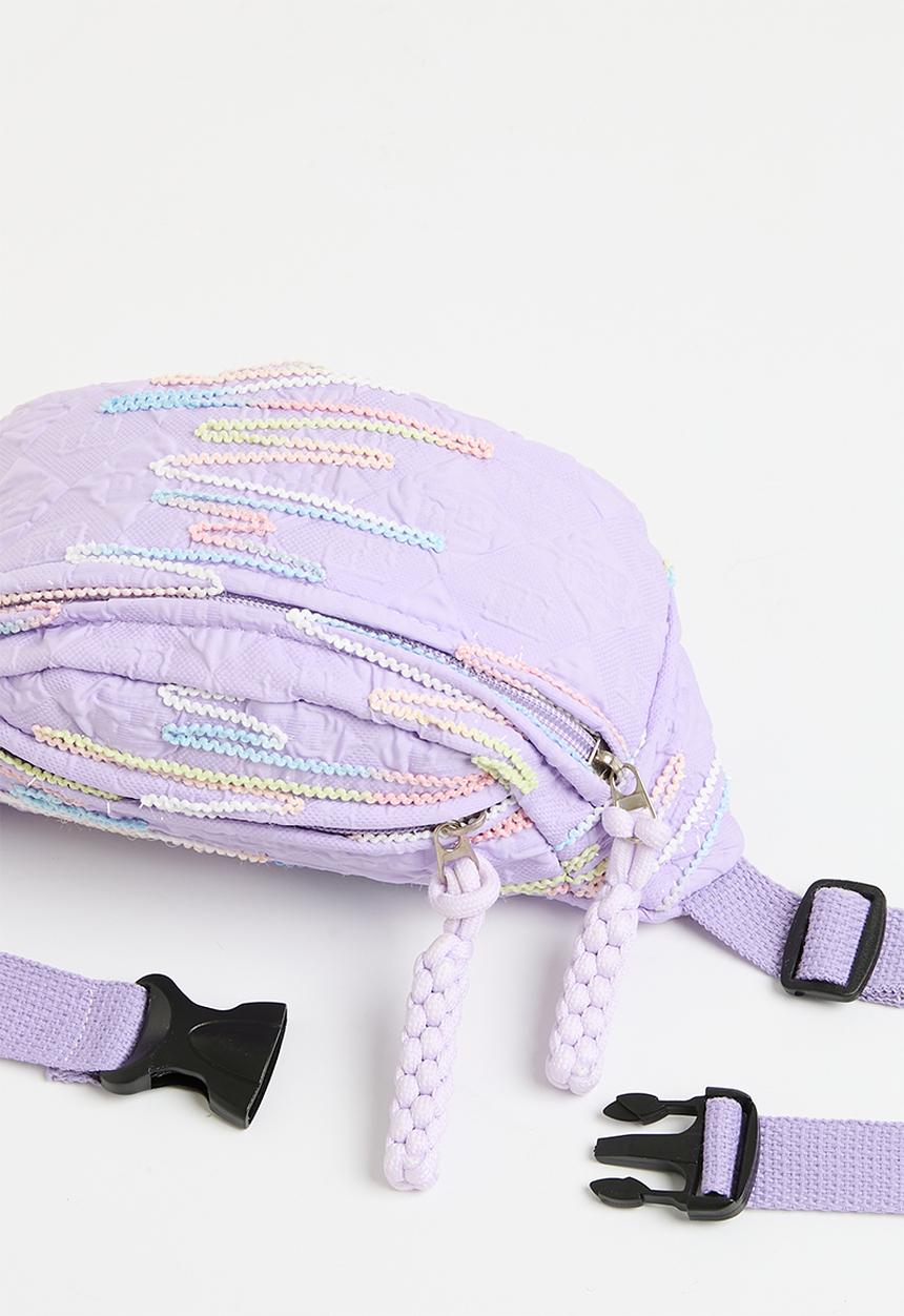 Pop Candy - Embroidered moon bag - lilac