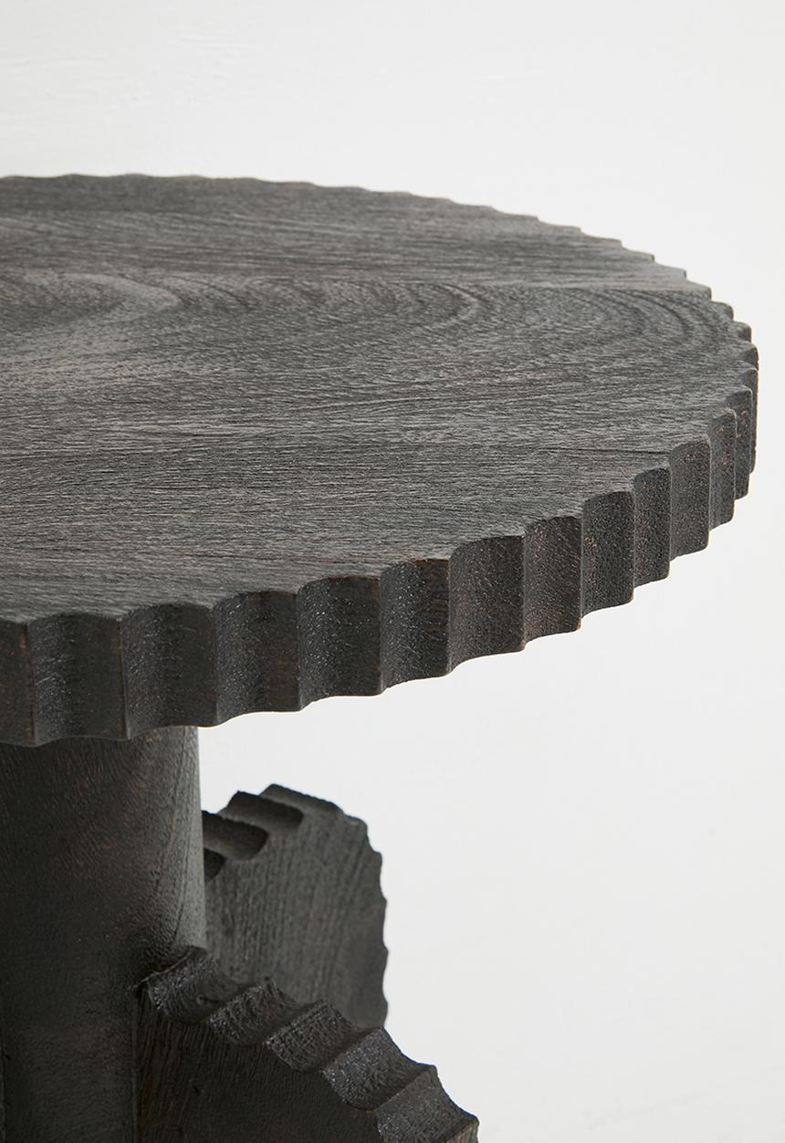 SF Collection - Glacier wooden side table - black