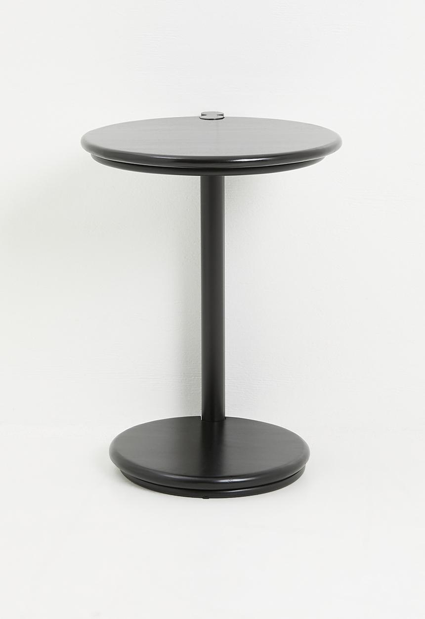 Sixth Floor - Simran wooden end table - black 