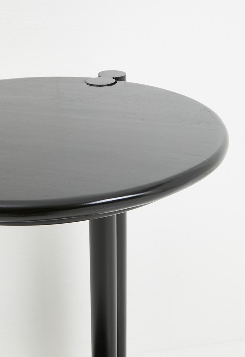 Sixth Floor - Simran wooden end table - black 