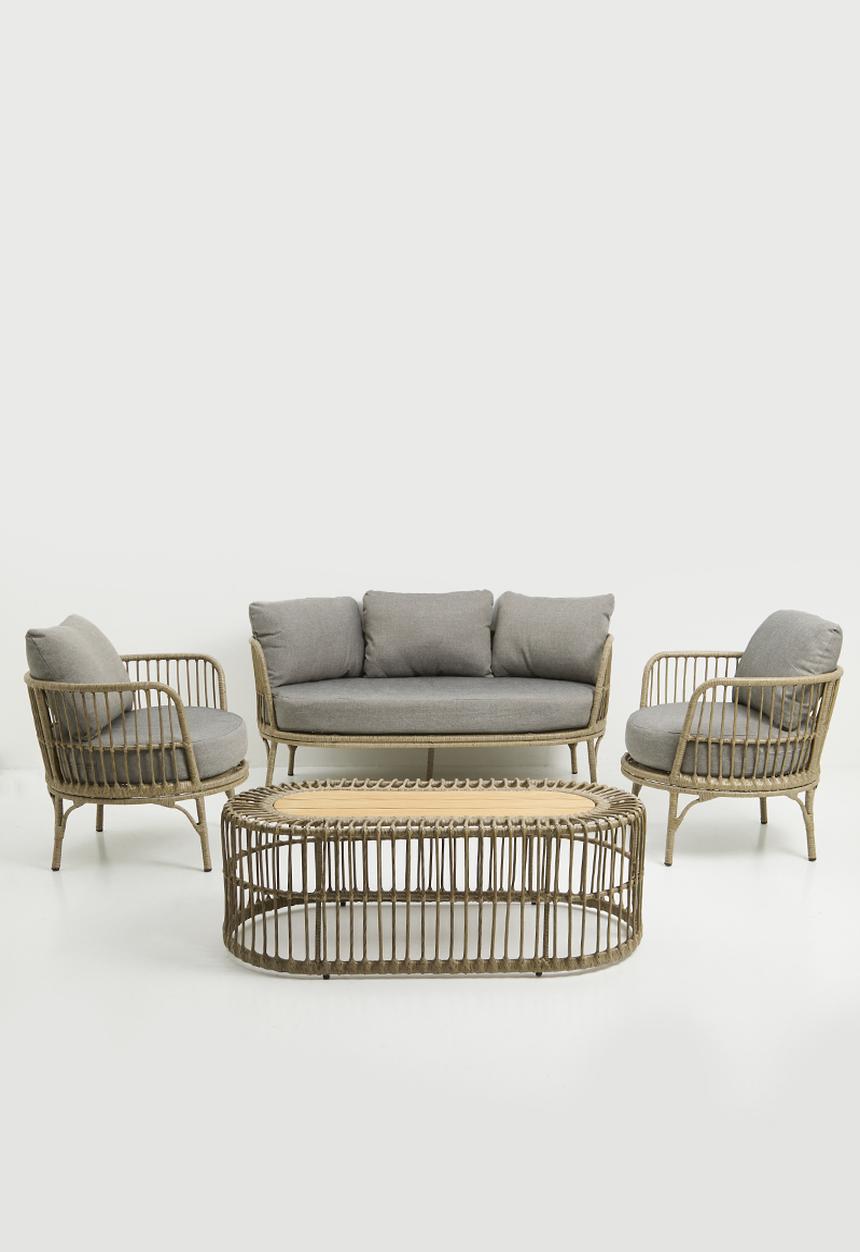 Sixth Floor - Illerup lounge set of 4 -natural