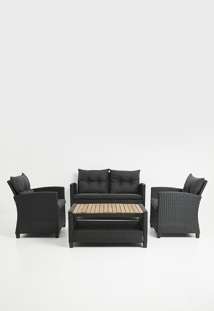 Sixth Floor - Ven Lounge set of 4 - black