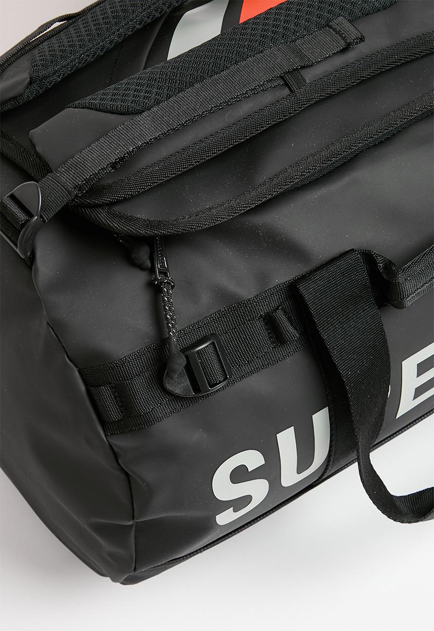 Superdry. - Tarp barrel bag - black