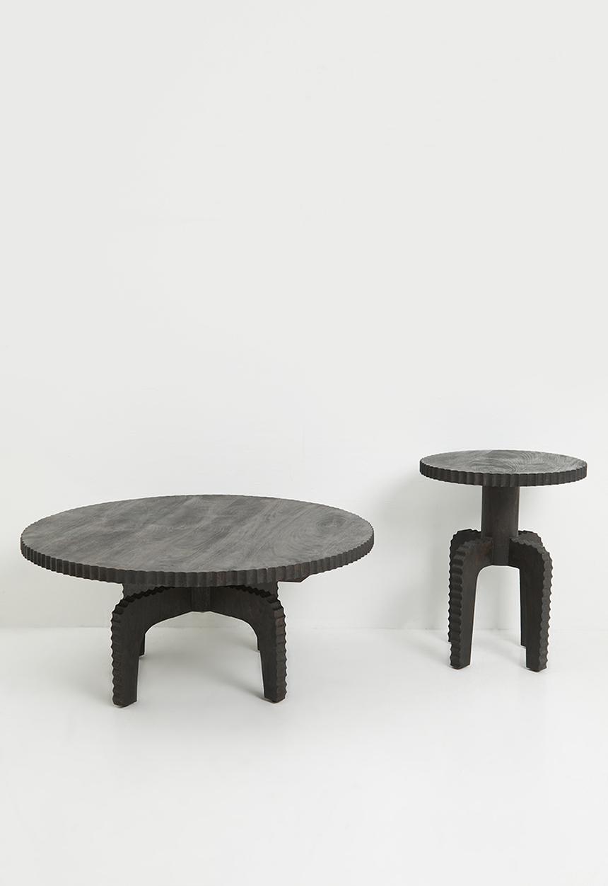 Sixth Floor - Glacier wooden coffee table - black