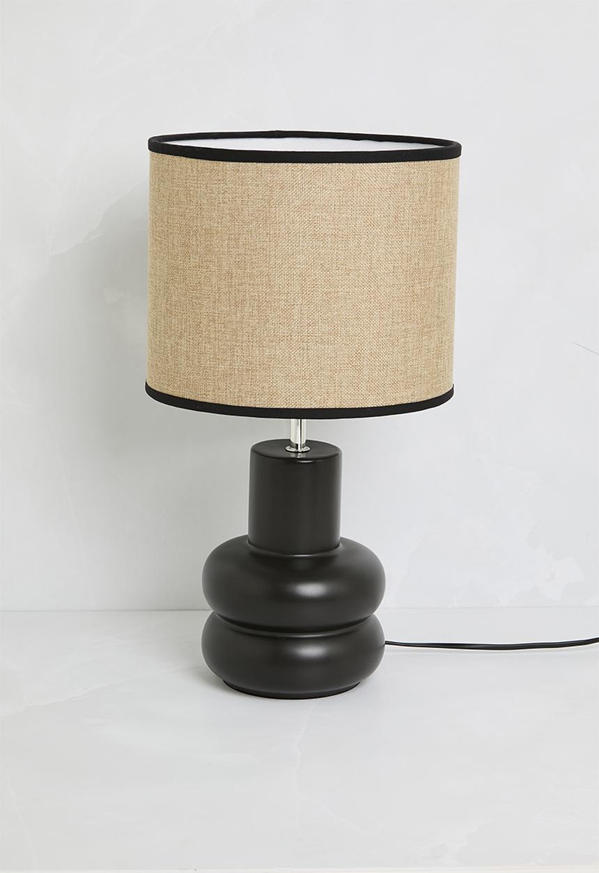 Sixth Floor - Rilo table lamp - black & natural