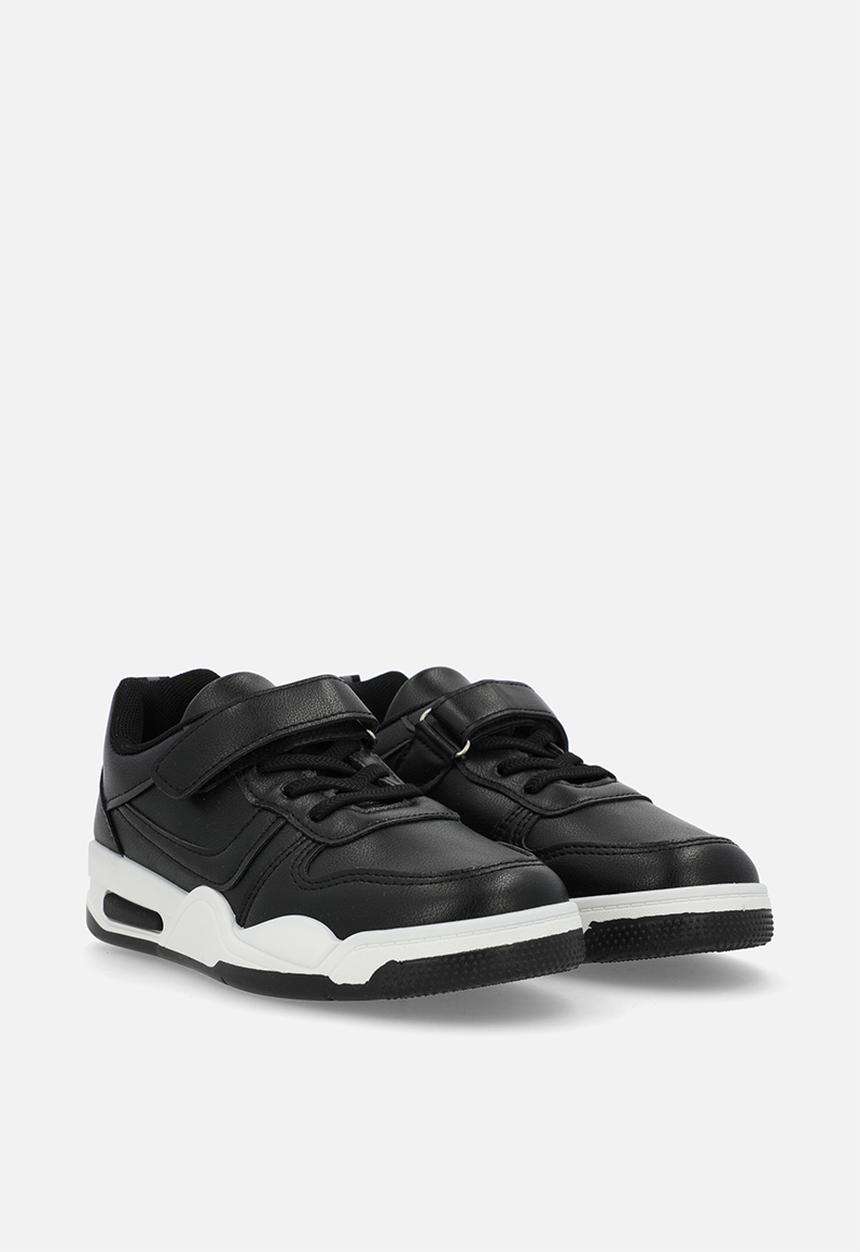 Pop Candy - Low top adjustable fastener sneakers - black/white
