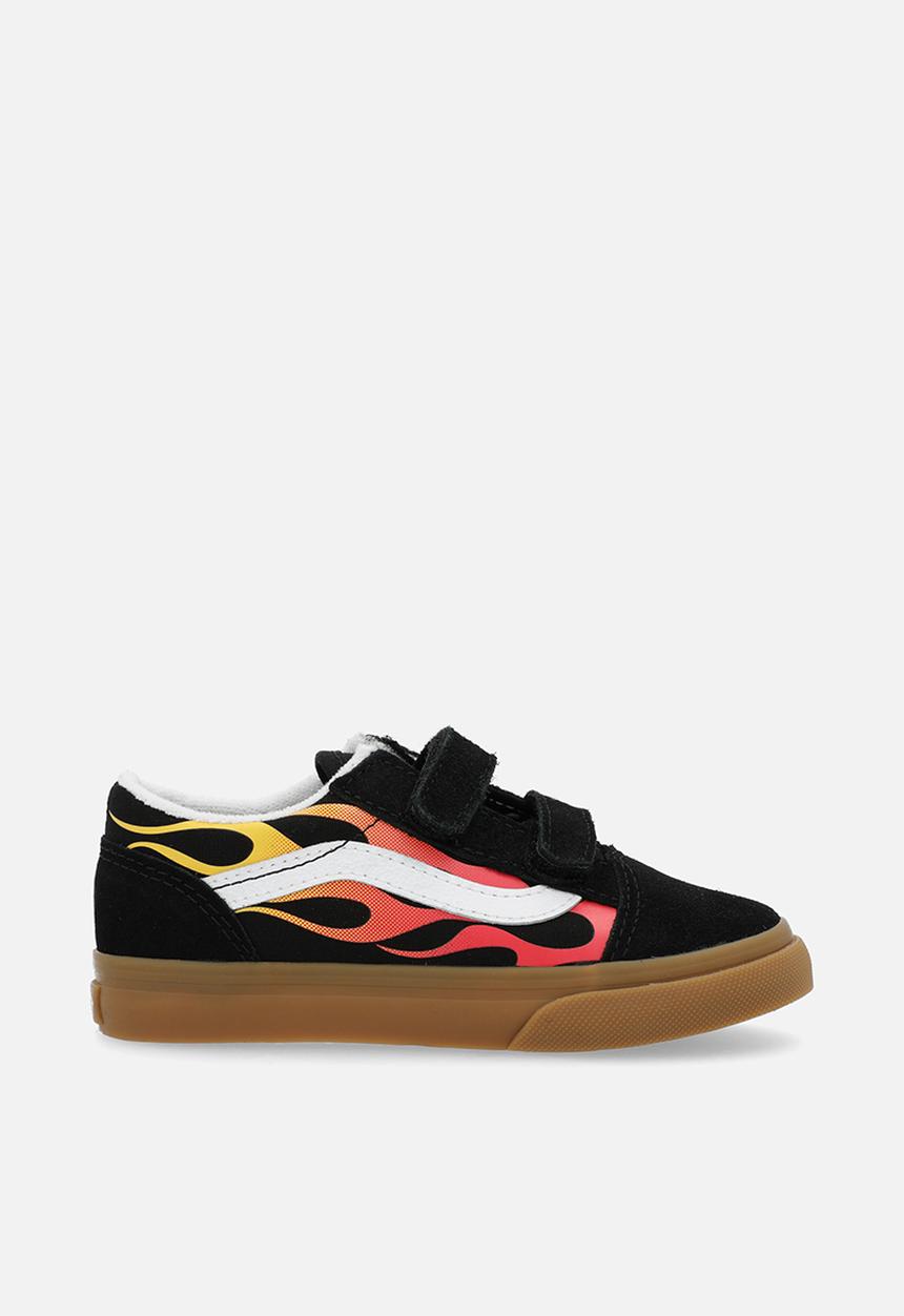 Vans - Old skool v - flame black/gum