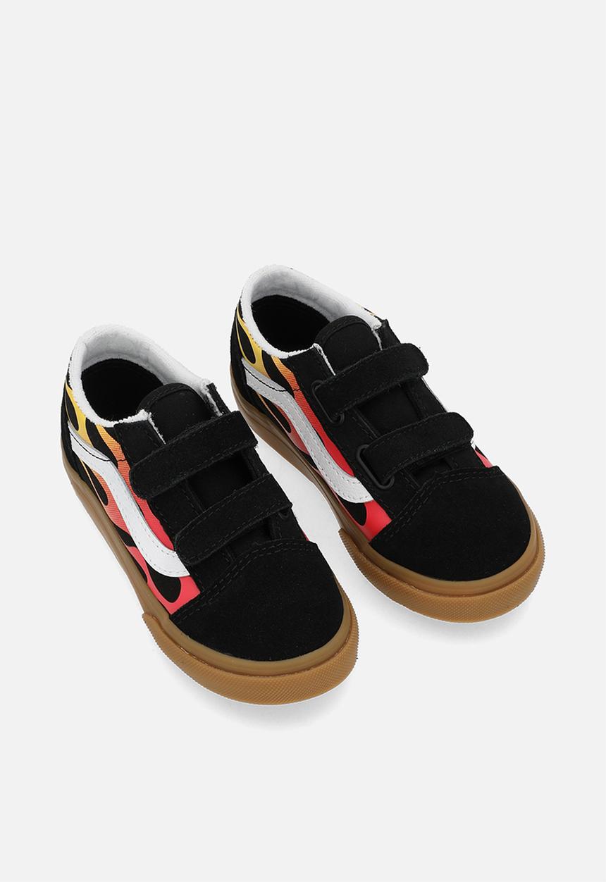 Vans - Old skool v - flame black/gum