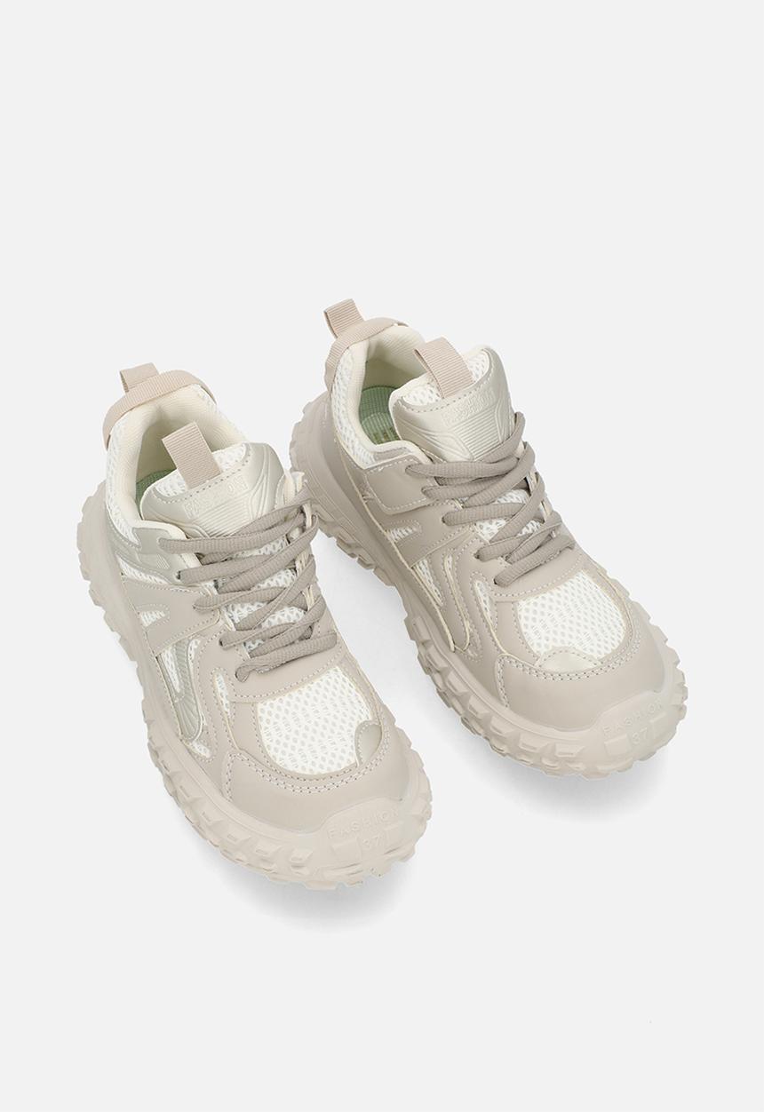Pop Candy - Lace up sneakers - off white
