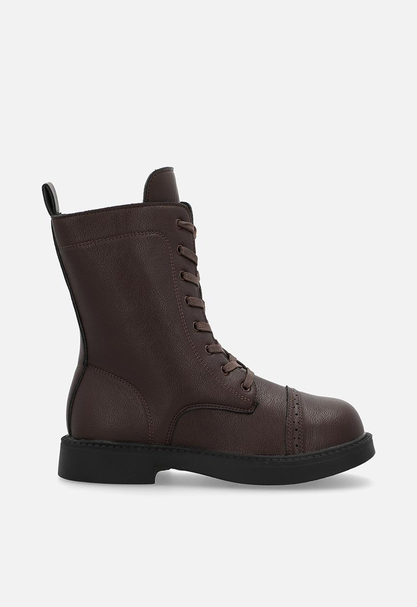 Pop Candy - Lace up boot - brown
