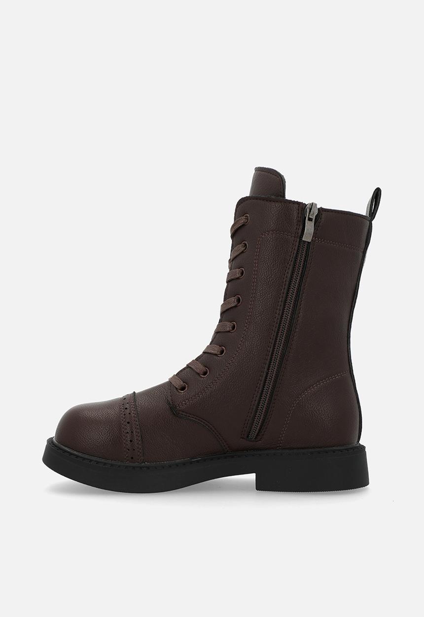 Pop Candy - Lace up boot - brown